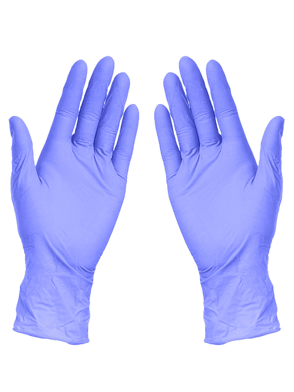 Перчатки смотровые MATRIX ZP Ice Blue Nitrile текстурированные на пальцах