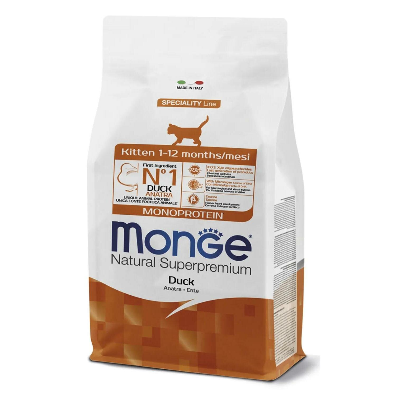 Monge Cat Monoprotein Kitten корм для котят (Утка, 400 гр.) - фото №1
