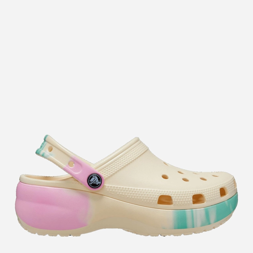 фото Сабо crocs platform ombre clog, размер m6w8, бежевый, голубой