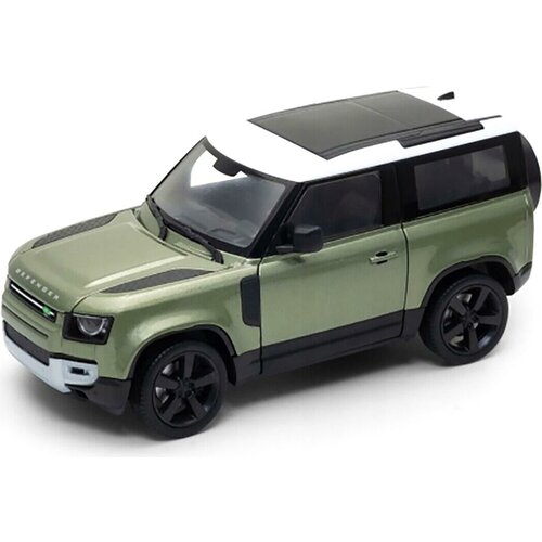 Машинка Welly модель машины 1:24 2020 LAND ROVER DEFENDER Зеленый 23 см машинка welly land rover range rover sport серый модель машины 1 38 с пружинным механизмом