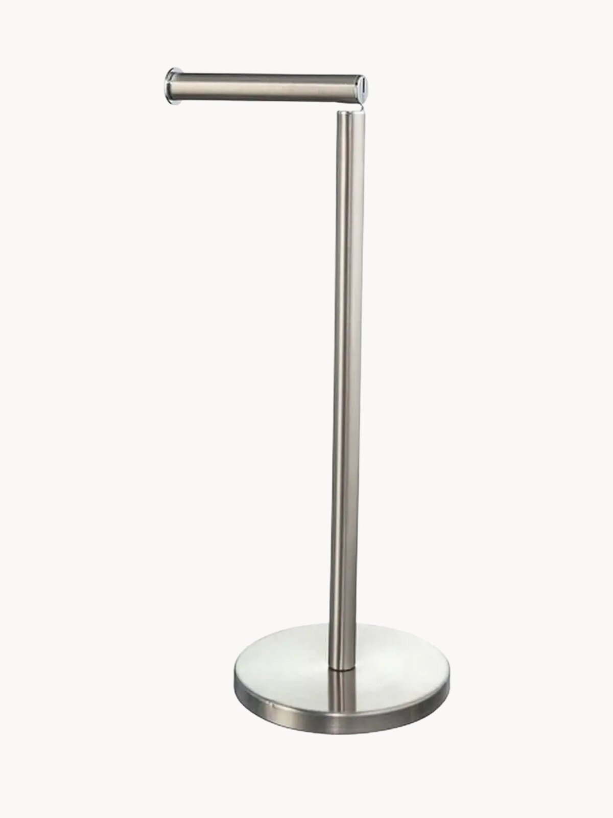 Держатель для туалетной бумаги "KROFFOS" Lucio, хромированная сталь, напольный, серебристый, 42х15х15 см