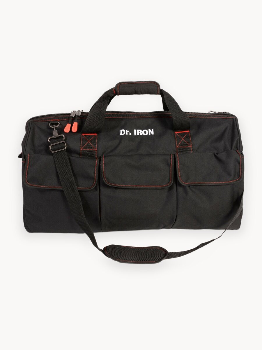 Сумка для инструмента с ремнем 650х280х450 мм 11 карманов Dr.IRON