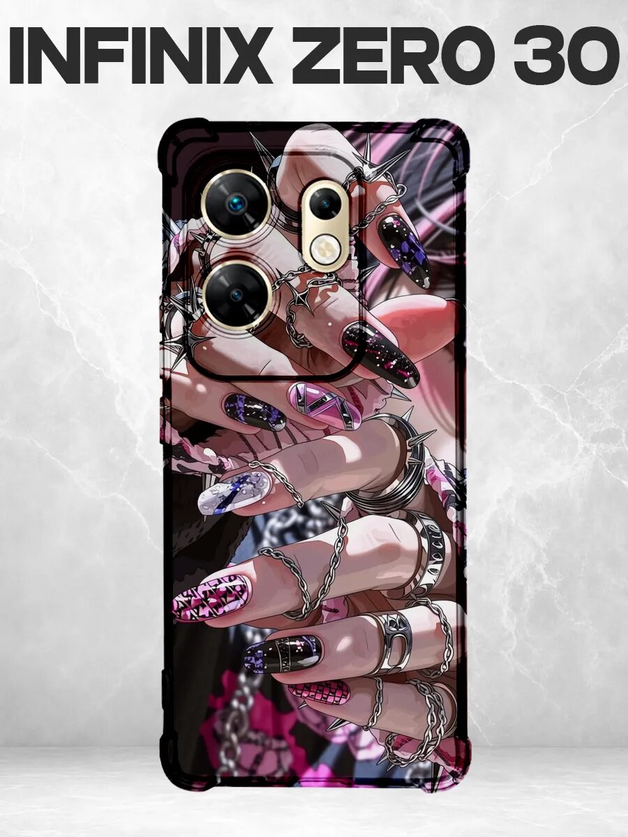 Чехол на Infinix Zero 30 с принтом Футуристическая девушка с