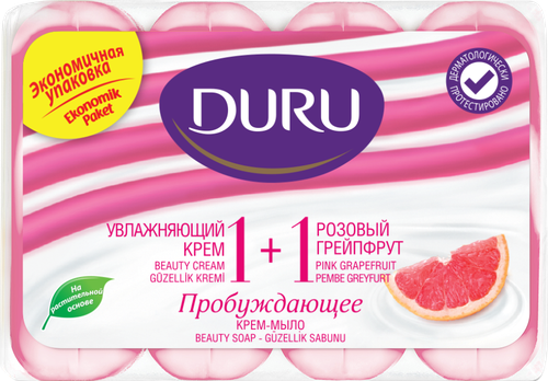 Мыло Duru Soft Sens розовый Грейпфрут 4*