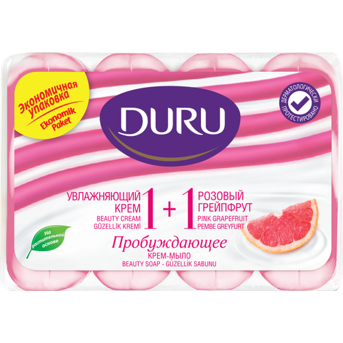 Мыло Duru Soft Sens розовый Грейпфрут 4*