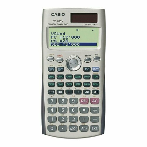 Финансовый калькулятор Casio FC-200V-S-EH