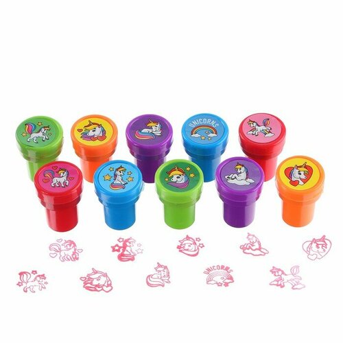 Печать цветная Прелестные единороги набор 10 шт 365₽