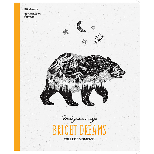 Тетрадь ARTSPACE Рисунки Bright dreams А5, 96 листов, в клетку, в ассортименте