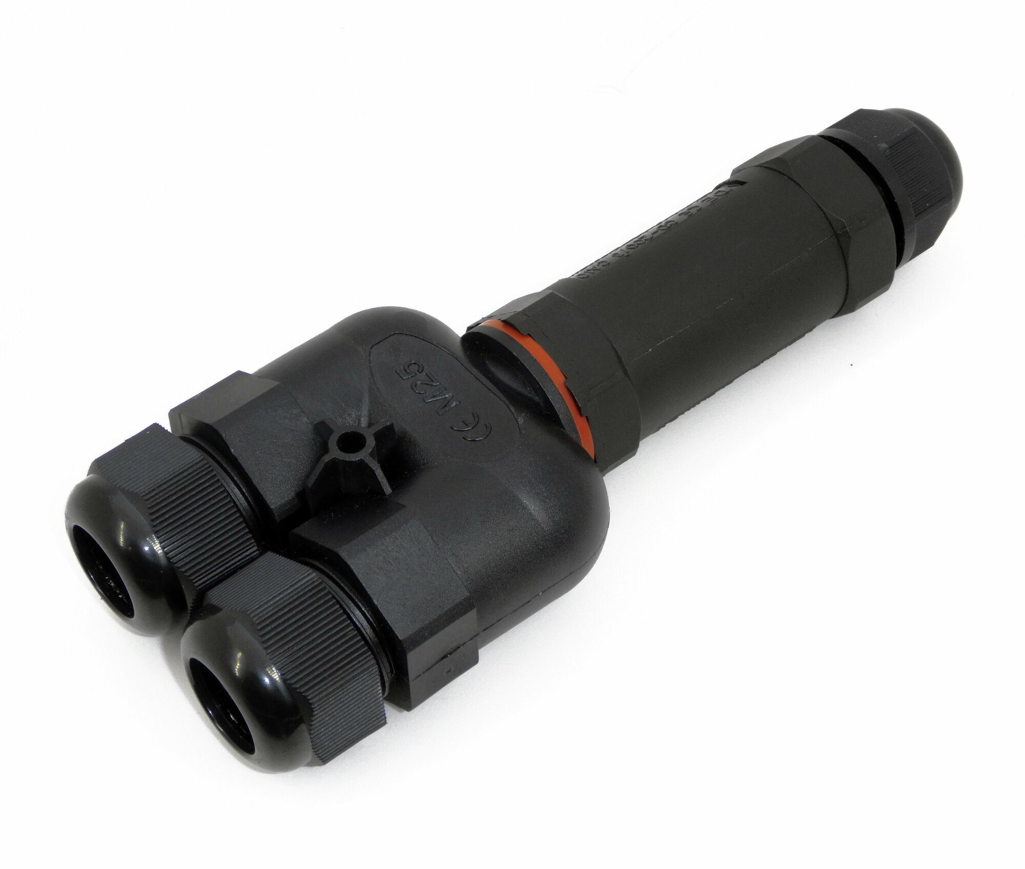 Коннектор кабельный винтовой Y-образный трех контактный  IP68