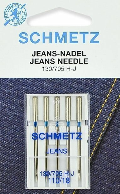 Иглы Schmetz для джинсы №110 5шт. 130/705H-J