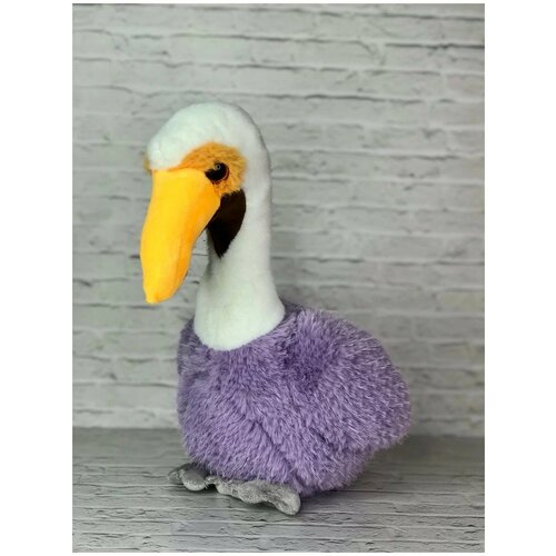 Мягкая игрушка Пеликан фиолетовый 30 см