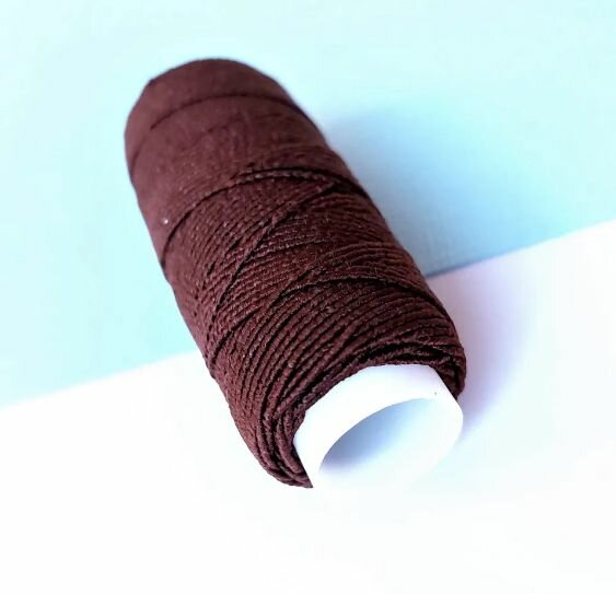 Нитка-резинка спандекс для браслетов, нить для рукоделия бордовый, 25 м