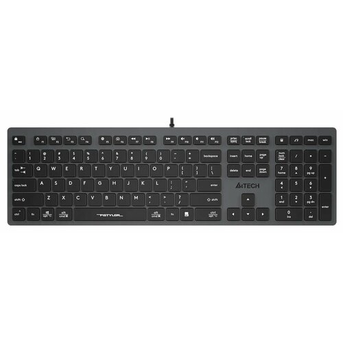 Клавиатура A4TECH Fstyler FX50, USB, серый [fx50 grey] клавиатура a4tech fstyler fx50 grey
