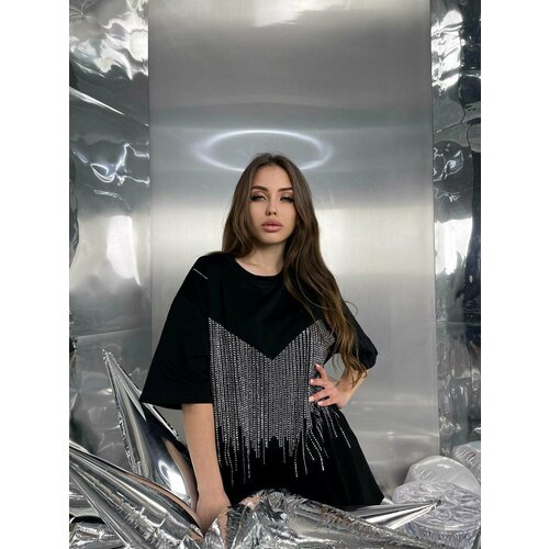 Футболка BDM TOP, размер F, черный