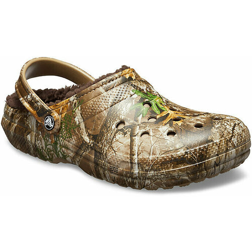 Сабо Crocs, размер M7W9, коричневый crocs сабо baya lined clog m12 eu 46 47 30см navy