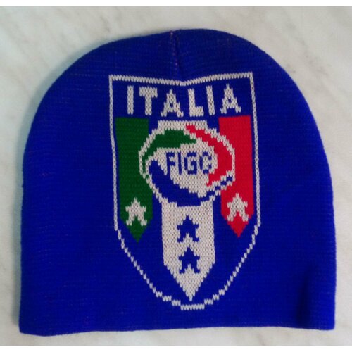 фото Футбольная италия шапка сборной италии по футболу зимняя синяя italy