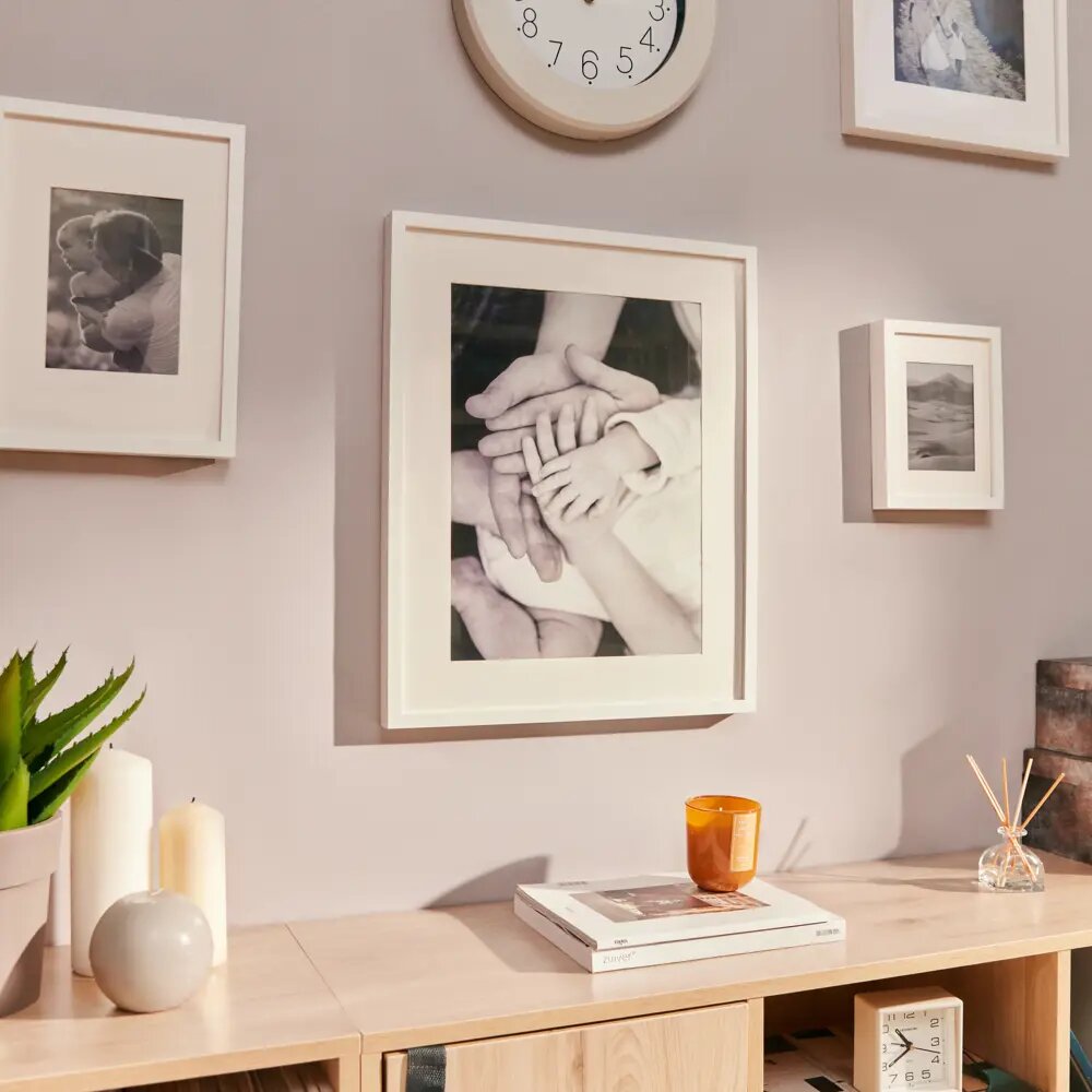 Рамка Inspire Milo 40x50 см цвет белый — фото 1