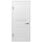 Межкомнатная дверь Честер глухая Белая 60х200 cм - изображение