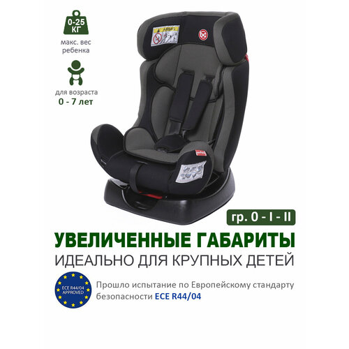 фото Автокресло группа 0/1/2 (до 25 кг) babycare nika, черный карбон