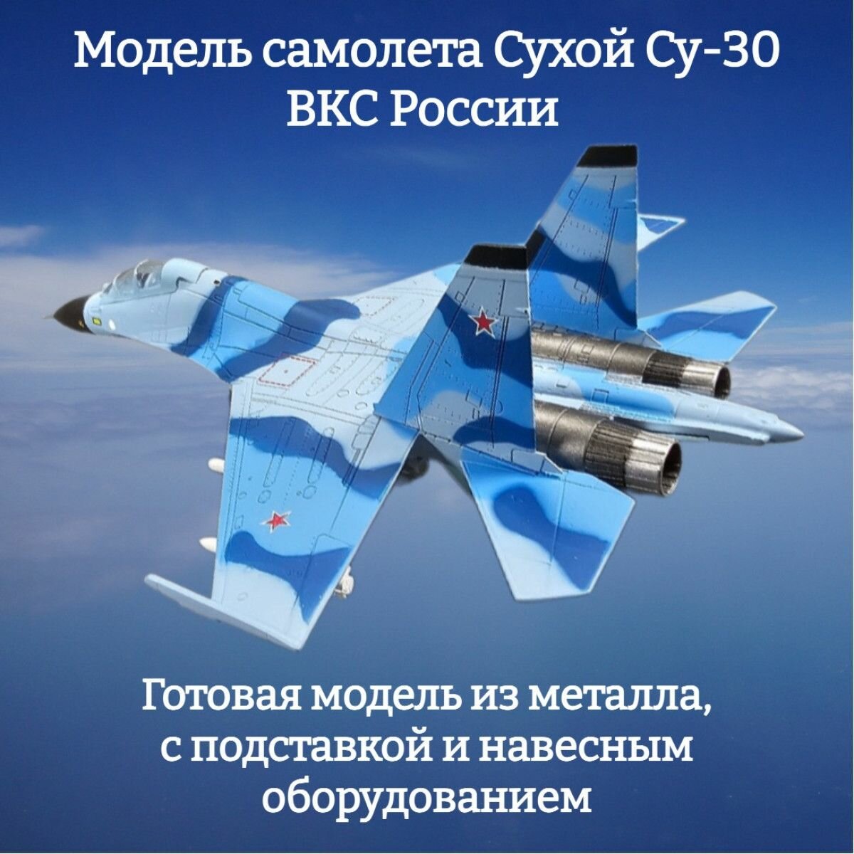 Модель самолета Сухой Су-30 ВКС России 1:100