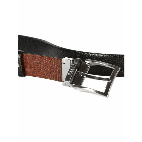 фото Ремень petek 1855, размер 120, коричневый, черный