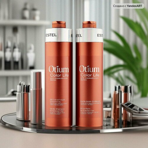 ESTEL Набор Otium Color Life estel набор otium color life шампунь 1 литр бальзам 1 литр 2 дозатора