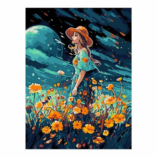 Картина по номерам Летняя ночь, на картоне 28,5 x 38 см картина по номерам на картоне 28 5 × 38 см весна в париже