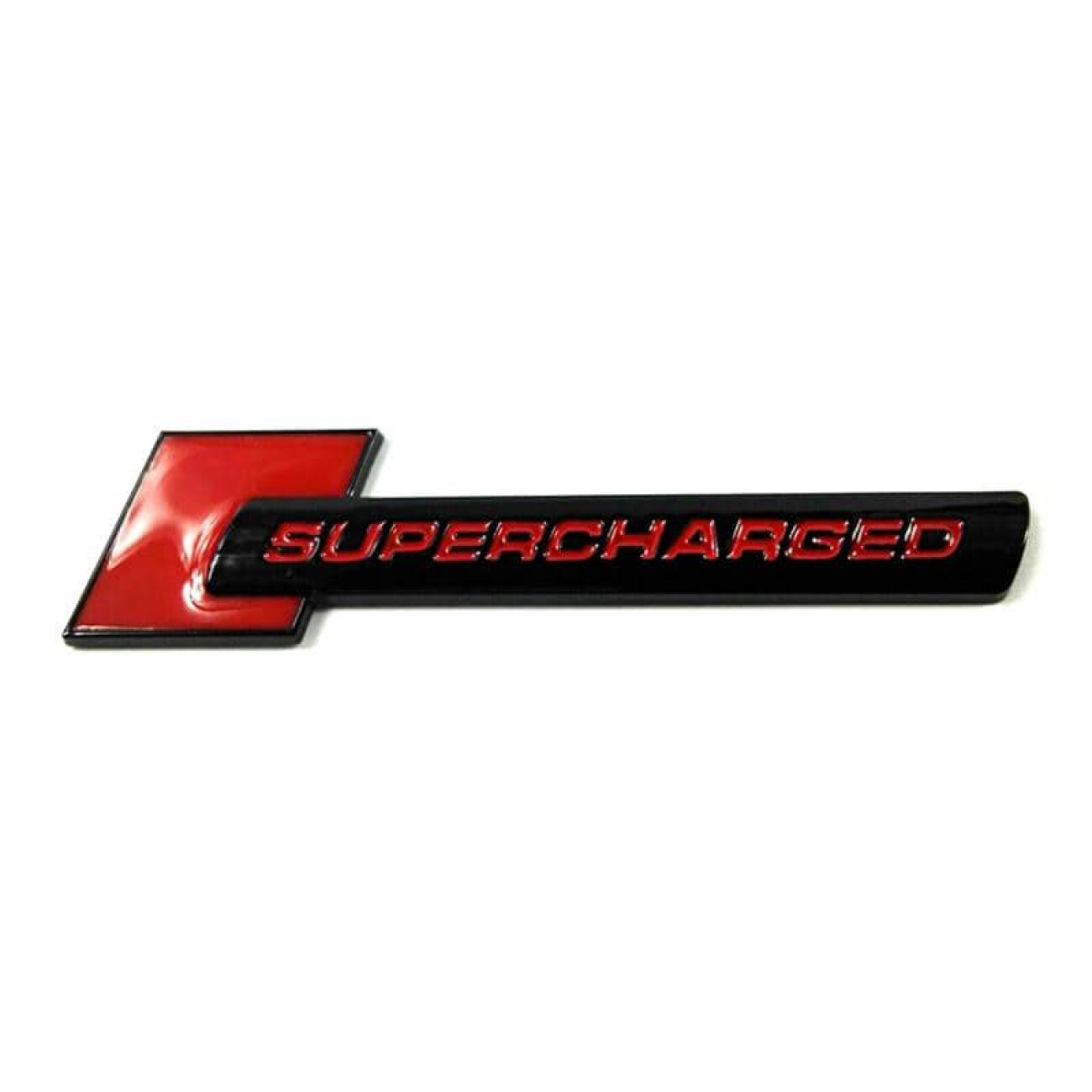 Табличка универсальная supercharged красно-черная