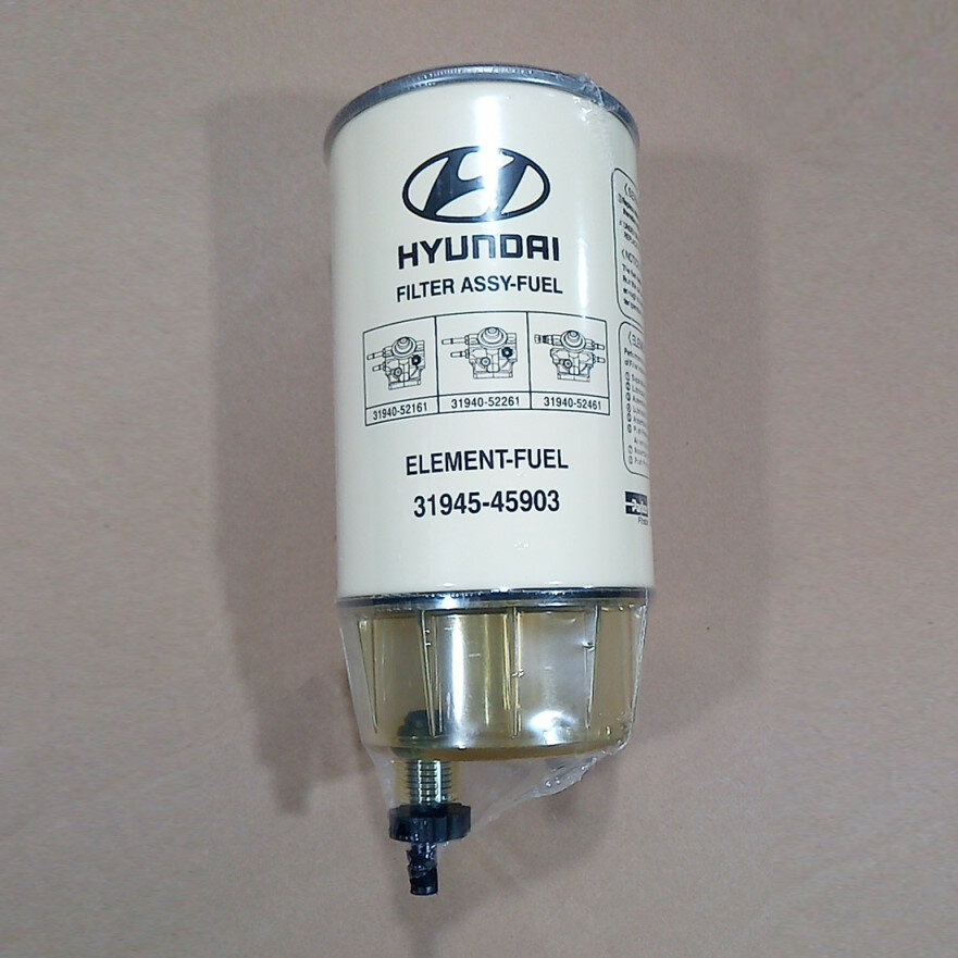 Фильтр топливный Hyundai HD-78, HD-65. Фильтр сепаратор с колбой.