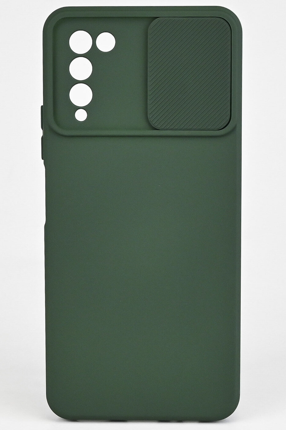 Силиконовый чехол бампер на Хуавей Хонор 10Х Лайт со шторкой, защитная противоударная накладка на телефон Huawei Honor 10X Lite с защитой камеры