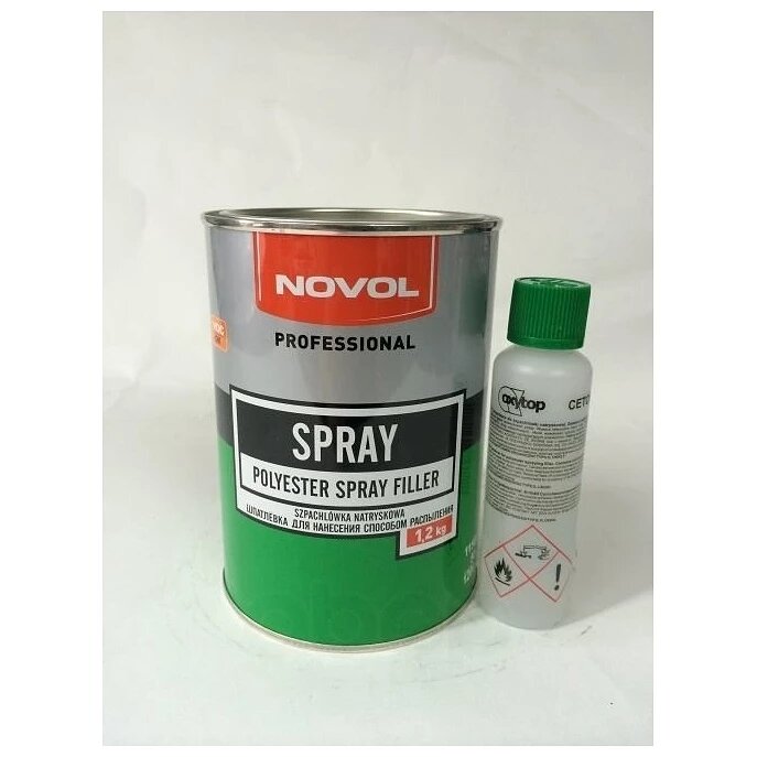 Шпатлевка Novol Spray наносимая способом распыления 1,2 кг