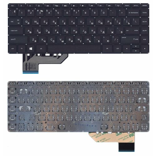 Клавиатура для ноутбука HP Envy 14-K черная с подсветкой клавиатура для ноутбука hp envy x2 черная