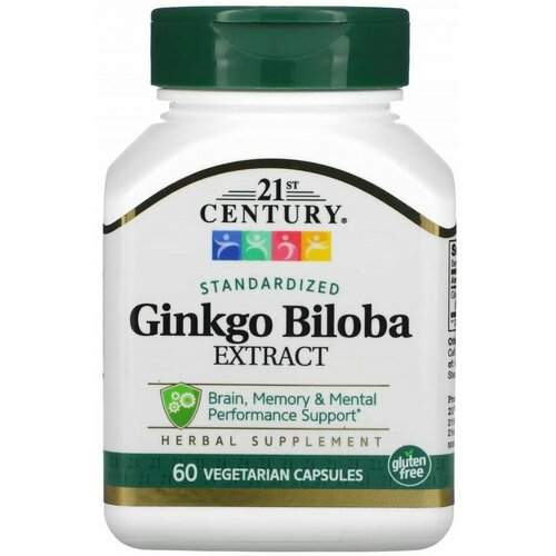 21st Century Health Care Ginkgo Biloba Extract 60 капсул