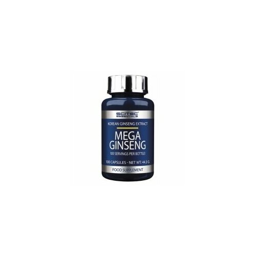 Scitec Nutrition Mega Ginseng 100 caps натуральный органический корейский женьшень с 20 летним опытом красный женьшень сушеный корейский красный корень женьшеня порошок красно