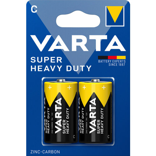 Батарейка Varta R14 (C) блистер 2 батарейка varta superlife r14 c shrink 2 heavy duty 1 5v 2014 2 24 120 varta 2014101302