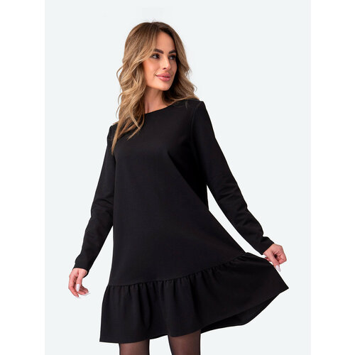 Платье HappyFox, размер 48, черный платье happyfox размер 48 бежевый
