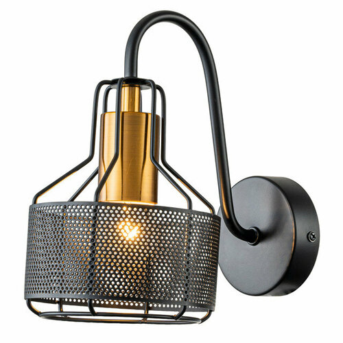 Бра escada quart e27 1х60вт черный золото 13088₽