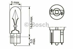 Лампа накаливания Bosch 1987302208 12V12WPURELIGHT Lada 110. Lada 111. Lada Kalina Наклонная Задняя Часть (1119). Lada