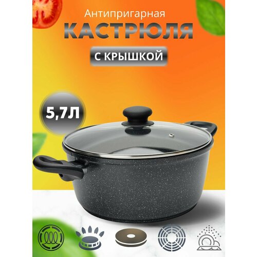 ПремьерКастрюля 57ИНДУКЦИЯлитой алюминийантипригарное покрытие 3294₽