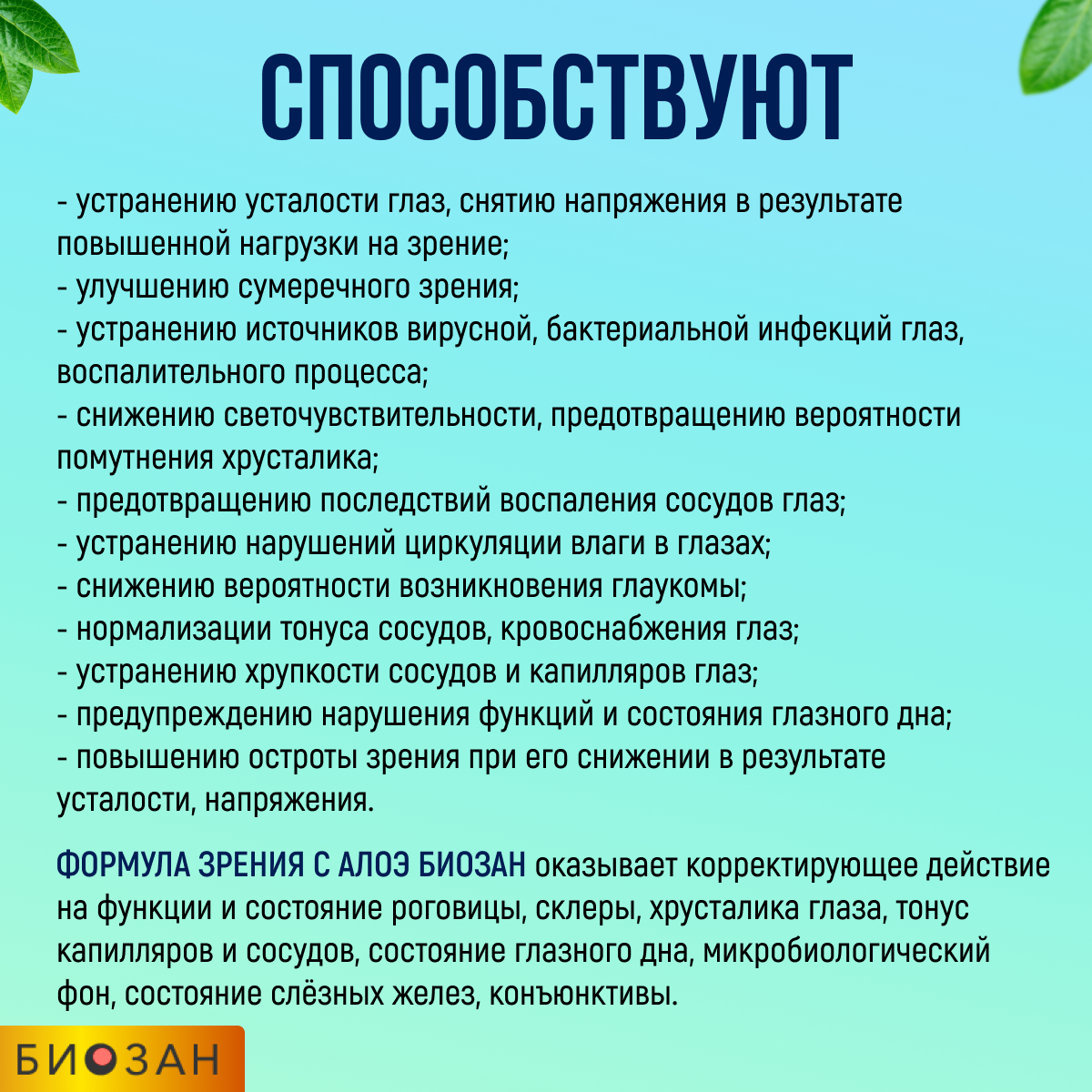 Картинки Формула зрения с алоэ по Федорову