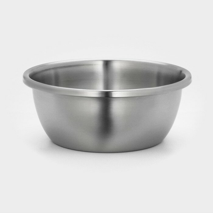 Миска Hanna Knövel «Проф», 4 л, 26×10.5 см, матовая, толщина стали 0.6 мм, нержавеющая сталь