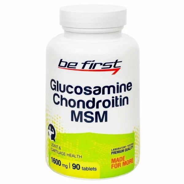 Препарат для укрепления связок и суставов Be First Glucosamine Chondroitin MSM