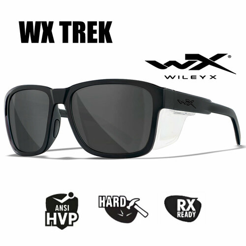 Солнцезащитные очки Wiley X WX TREK (FRAME MATTE BLACK, LENS GREY) AC6TRK02, черный