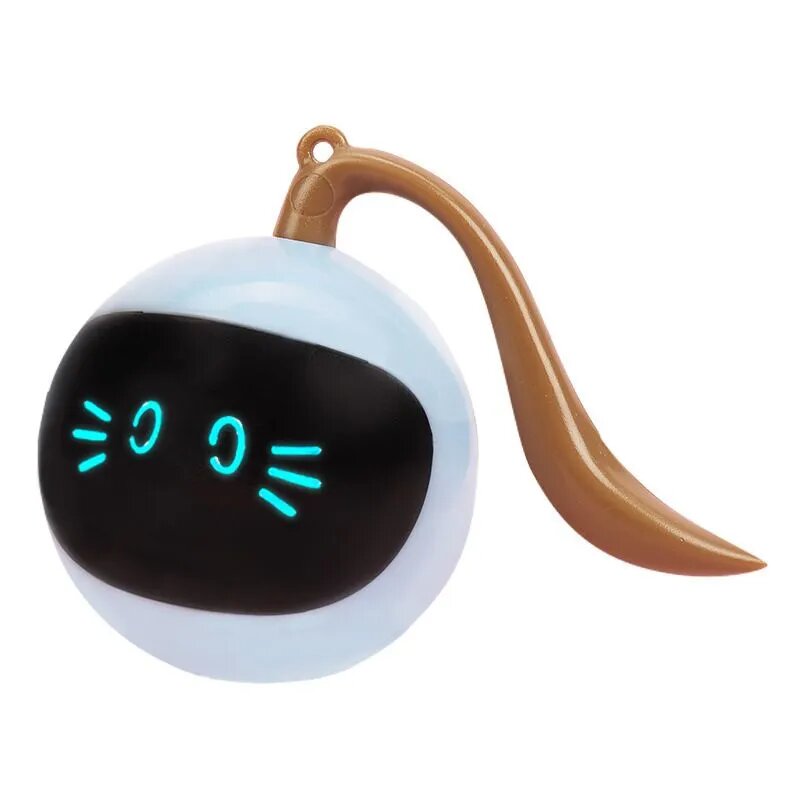 Интерактивный мяч для котов и кошек с USB-зарядкой/Автоматическая игрушка в виде мышки для котят и собак/Умная дразнилка для животных