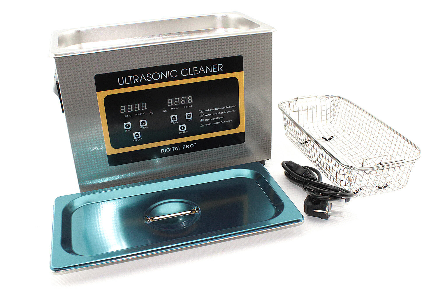 Ультразвуковая ванна Skymen ZX-030S с таймером и подогревом, 4.5 л, 180 Вт, серебристая