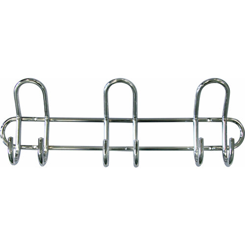 Вешалка AXENTIA с 9-ю крючками, хромированная сталь, 40 х 13 х 6 см, вес до 10 кг