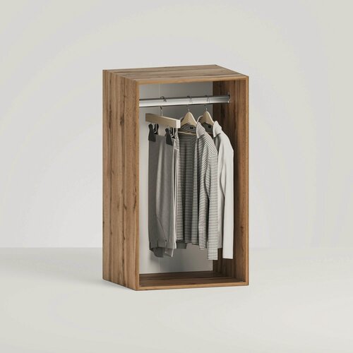 Изображение товара Стеллаж модульный "Лего" Л2.04 1 штанга 105,3х80х49 см Дуб Вотан