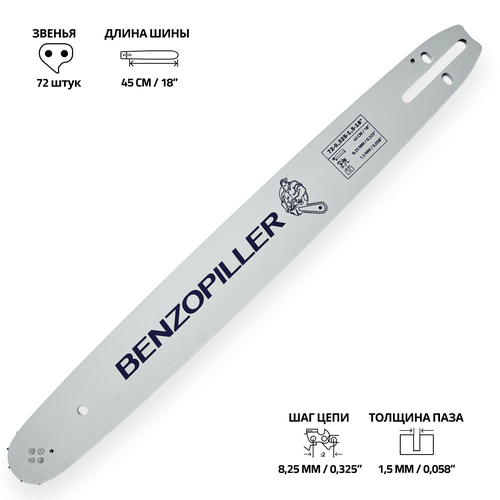 Шина пильная 72-0.325-1.5-18