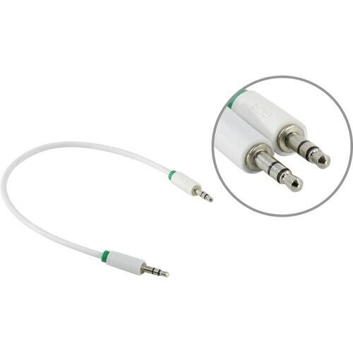 Greenconnect Кабель аудио 1.5m jack 3,5mm/jack 3,5mm белый, зеленая окантовка, ультрагибкий, 28 AWG, M/M, Premium GCR-AVC1662-1.5m, экран, стерео Greenconnect 1.5m jack 3.5mm/jack 3.5mm белый (GCR-AVC - фото №8