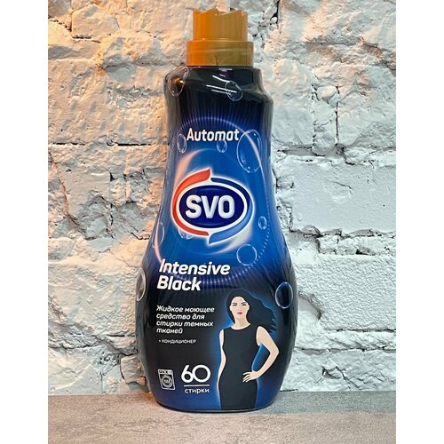 Гель для стирки белья кондиционер SVO Automat Intensive Black 144л 60 стирок 690₽